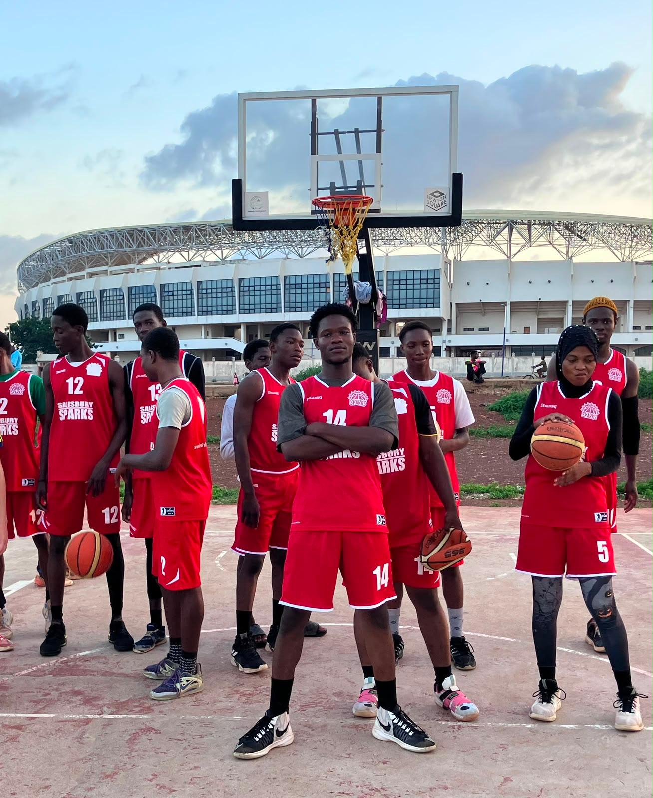 Salisbury Sparks jerseys being shared in Ghana